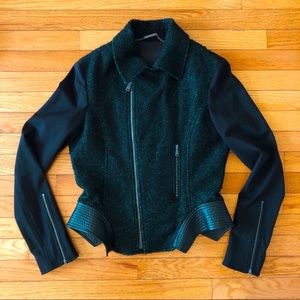 Mixed fabric Tahari jacket